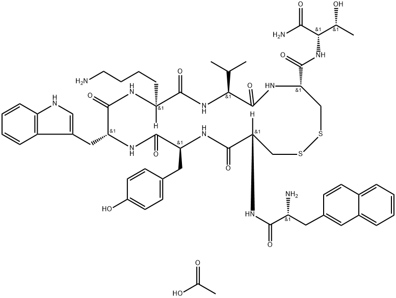 Lanreotide acetate Structure